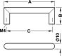 Greep RVS - ø 10 mm - Tien Lengtes: 106 t/m 570 mm