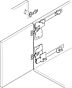 Draaischuifdeurbeslag - Deurdikte: 19-38 mm - Deurhoogte: max 1065 mm - Inbouwlengte: 456 t/m 608 mm