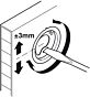 Ophanger voor panelen, spiegels met hoogteverstelling