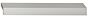 Greep Aluminium - RVS-Kleur - Greepdikte 13 mm - Acht Lengtes: 136 t/m 1000 mm