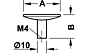 Knop Rond - RVS - ø 33 mm  