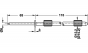 Plankdrager met bevestigingsplaat en plugbevestiging - Met afstelling - Plankdikte: min. 22 en 24 mm