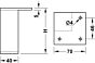 Meubelpoot - Aluminium - Zwart - Hoogtes: 50, 80, 100, 150 mm - Hoekmontage