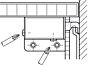 Kastophanger voor Bovenkast - Set L+R - 200 kg per paar