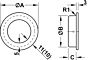 Komgreep - RVS - Zwart mat - ø 50, 60 mm