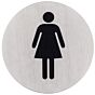 Pictogram - Dames - RVS - ø 75 mm