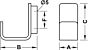 Garderobehaak - RVS Mat - Hoogte: 60 mm