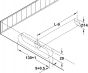 Plankdrager met bevestigingsplaat en afstelling - Plankdikte: ≥ min. 32 mm