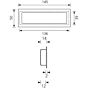 Komgreep - RVS - Drie Lengtes - 100, 145, 210 x 50 mm - Om te lijmen