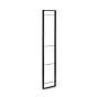 Wandrek Youk - Staal - Zwart mat - Drie Hoogtes: 550, 905, 1500 mm - Diepte: 320 mm