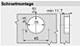 Blum - 155 ° - Opliggend - Veer