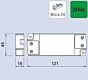 Voeding type Flat 15, 30, 75 Watt - 24V