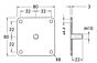 Meubelpoot - RVS Look - Hoogte verstelbaar - Hoogtes: 100, 150, 200, 250 mm - M10