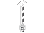 Wandrail dubbel - Vijf Lengtes: 495 mm t/m 1995 mm - Zwart