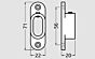 Buishouder - Zwart - Voor Roede 30x14 mm