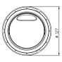 Evoline Port Data - Uittrekbaar stopcontact - 2 stekkerdozen + 2 RJ 45 - Aluminium