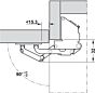 Klepscharnier met dubbele veer voor kleppen tot 2.1 kg met demping - 90°