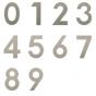 Huisnummers - RVS Mat - 0 t/m 9 en a,b,c,d