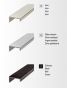 Greeplijst Bump - Aluminium - Zwart Mat - Lengte: 2500 mm