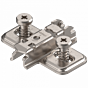 Blum kruismontageplaat  - Met Euroschroeven - 3 mm