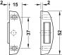Magneetsluiting - Trekkracht: 4 kg - Opbouw - Nikkel of Messing