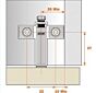 Regelbare adapter voor magnetisch duwspringslot