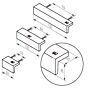 Meubelgreep - IJzer - Verouderd IJzer - Drie Lengtes: 50, 100, 150 mm