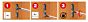 Camar Kastophanger voor Onderkast - Type 819 - 100 kg - Set L/R - Verborgen montage