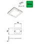 Led Opbouwspot type Polar XS SE - Dikte: 5 mm - 24 V - Aluminiumkleur