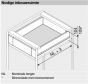 Binnenlade - Blum Legrabox M - Inbouwhoogte: 10.4 cm - Zelfbouwpakket
