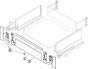 Binnenlade - Blum Legrabox C - Met Reling - Inbouwhoogte: 19.1 cm - Zelfbouwpakket