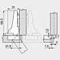 Blum - 110° - Half-opliggend - Veer