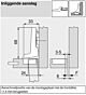 Blum - MINI - 94 ° - ø 26 mm - Inliggend - Veer