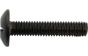 Buishouder + schroef M6 - Voor onder legplank - Zwart - Voor Roede 30x 14/15 mm