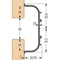 C-Profiel - Koper Glanzend - Lengte: 2500, 5000 mm C-Profiel