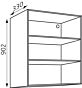Hoge Boven Keukenkast - Wit - Vijf Breedtes 300 t/m 600 mm