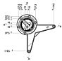 Tafelpoot - Wit - Ø 80 mm - Twee Hoogtes: 870 en 1100 mm - 1 Stuk