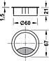 Kabeldoorvoer - Zamak - Diameter ø 60 mm - Vijf Kleuren