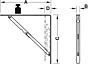 Inklapbaar Plankdrager - 210 mm - 30 kg per paar - 2 Stuks