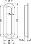 Komgreep - RVS - 175 x 60 mm