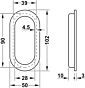 Komgreep - RVS Mat Geborsteld - 102 x 50 mm