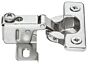 Scharnier met korte arm - Deurdikte vanaf 12 mm - 95° - Tip On - Om te persen