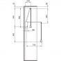 Garderobelift - 3T - Strakke vormgeving - Bruin - Breedte 750-1100 mm - 10 kg