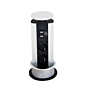 Evoline Port - 2 stekkerdozen - 2 USB-C charger - Aluminium