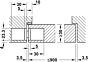 3D Onzichtbaar Scharnier H2 - 45/60 kg - Chroom Mat - Lengte: 9.5 cm