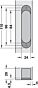 3D Onzichtbaar Scharnier H12S - 60 kg - Wit Mat - Lengte: 11 cm