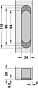 3D Onzichtbaar Scharnier H12S - 60 kg - Brons - Lengte: 11 cm