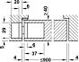 3D Onzichtbaar Scharnier H7 - 50/70 kg - Chroom Mat - Lengte: 11.15 cm