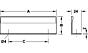 Greep - Zamak - Kleur:  RVS Look - Drie Lengtes: 71 t/m 231 mm