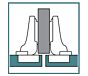 Blum - 110° - Half-opliggend - Tip On 